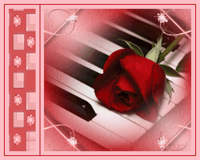 Роза на пианино