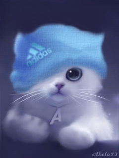 Анимашка котёнок на телефон - Картинки на телефон - анимационные картинки