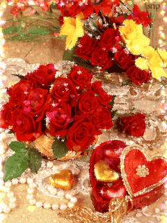 Розы с сердечками