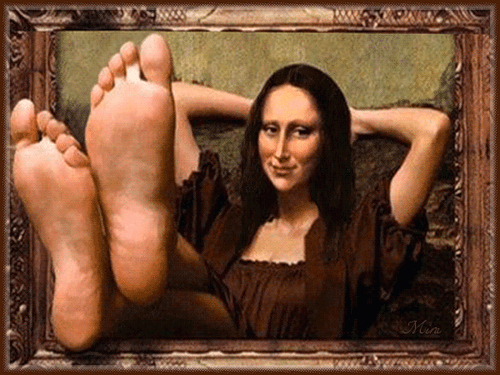 Мона Лиза отдыхает Прикольные картинки