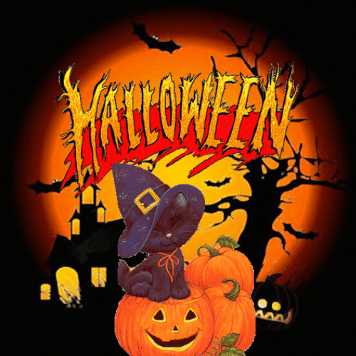 Halloween гифка Анимация Хэллоуин