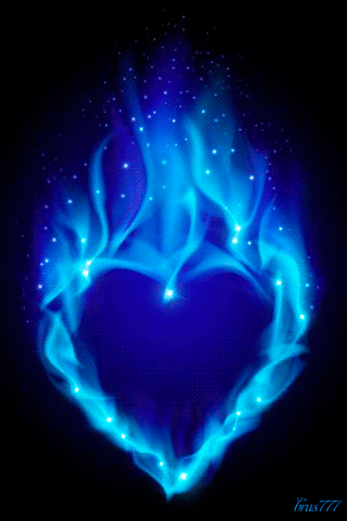 Голубое сердце С 14 Февраля валентинки