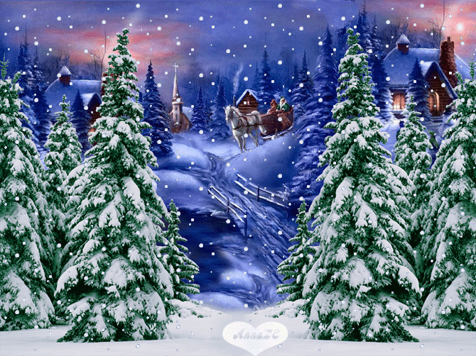 Снежный лес Картинки зима