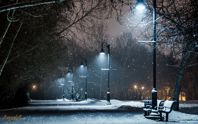Зимний вечер Картинки зима