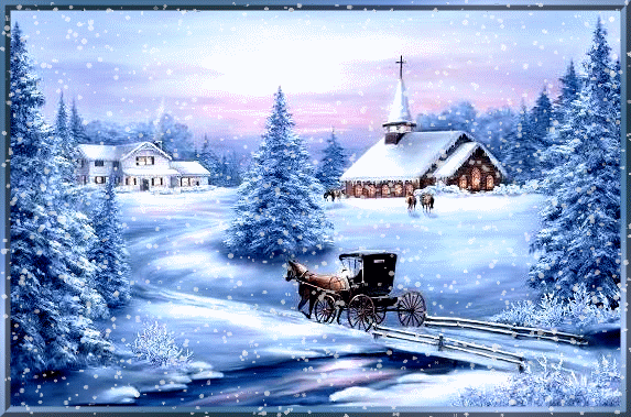 Анимированная зима Картинки зима