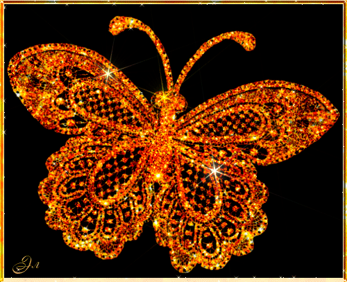 Блестящая бабочка Мерцающие картинки