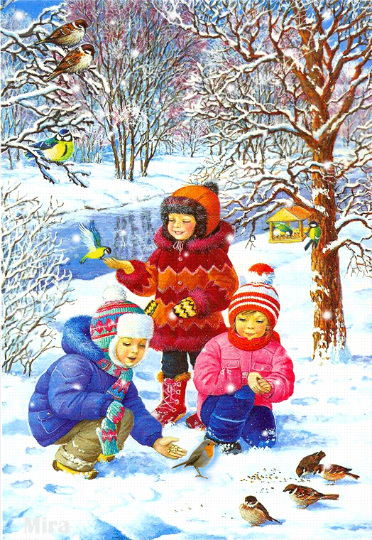 Зимние детские каникулы Детские картинки