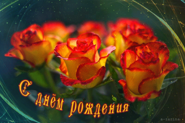 Розы на день рождения С Днем Рождения открытки